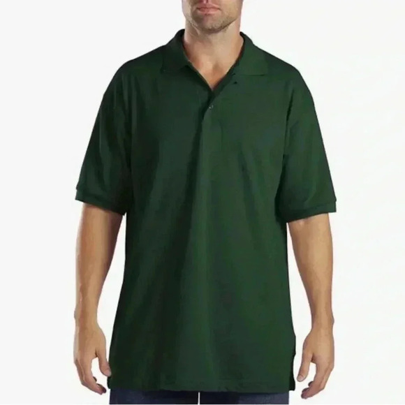 Dickies Other - Dickies Men's Short-Sleeve Pique Polo Shirt XL Hunter green